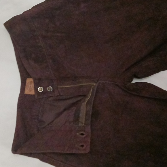 VINTAGE Skotts Suede Genuine Suede Leather Bootcut Flare pants, Size 8 - Picture 12 of 13